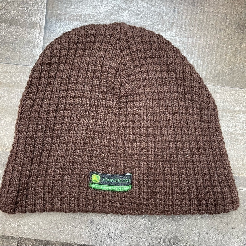 John Deere Brown Knit Beanie